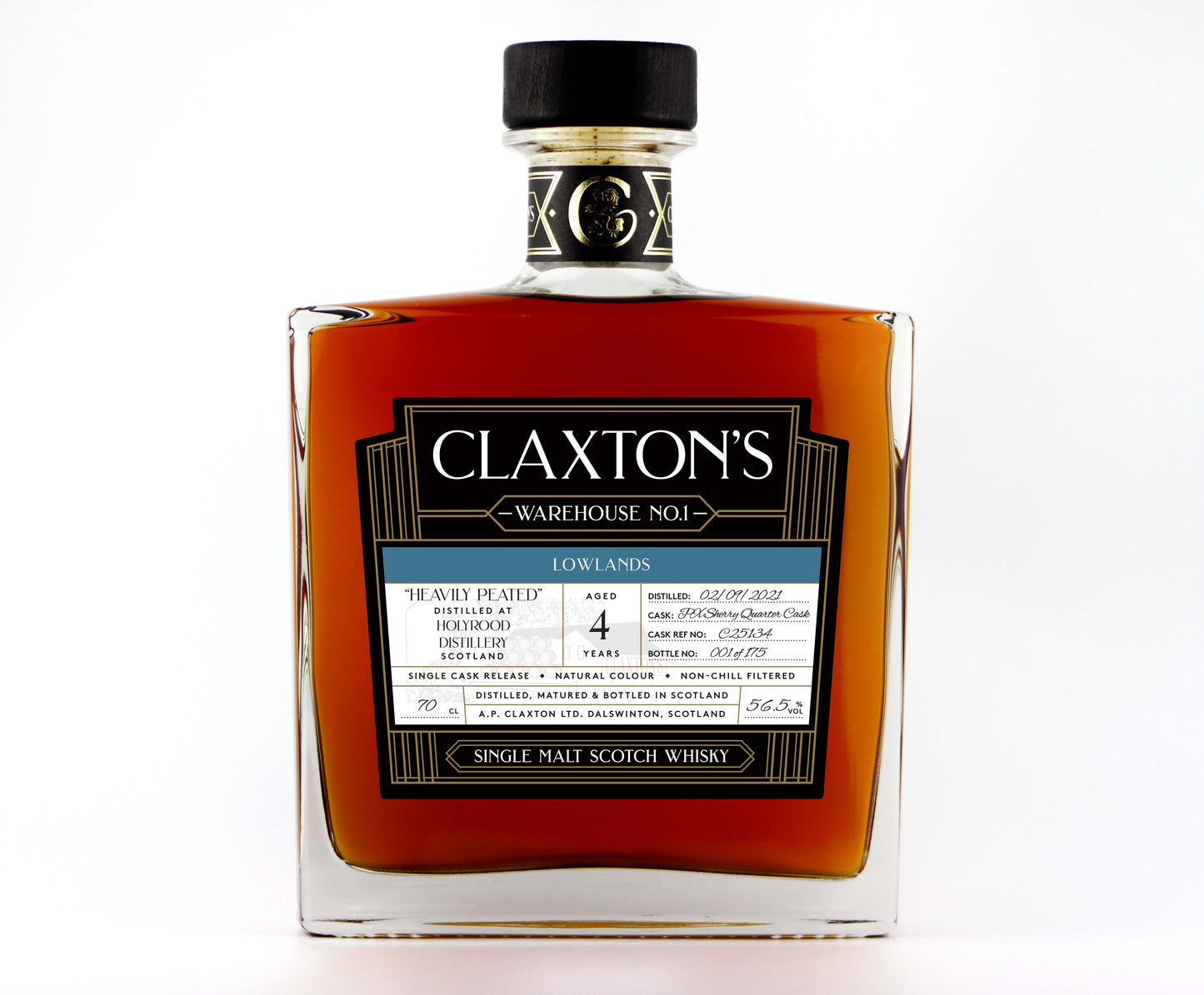 Heavily Peated Holyrood Distillery, 4 years old